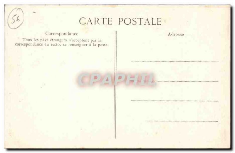 Vannes Old Postcard The prison door