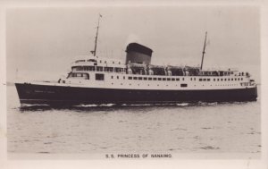 RPPC SS PRINCESS OF NANAIMO Vancouver British Columbia  Seattle Washington Ship