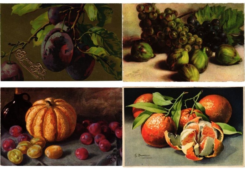 FRUIT, FRUITS, 67 Vintage Postcards pre-1940 (L6218)