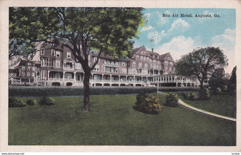 AUGUSTA, Georgia, PU-1922; Bon Air Hotel