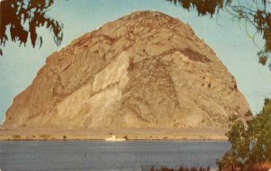 MORRO ROCK Morro Bay, CA San Luis Obispo County c1950s Chrome Vintage Postcard