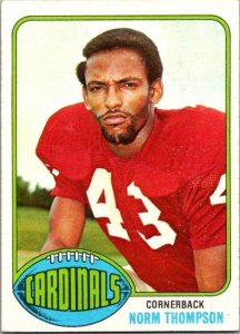 1976 Topps Football Card Norm Thompson St Louis Cardinals sk4298