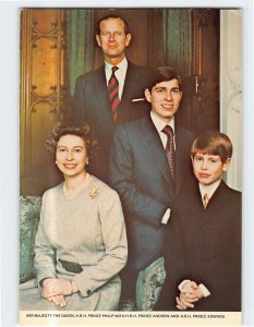 M-179033 H M The Queen and H R H The Prince Philip w/ their two children