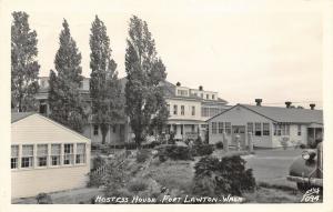 Fort Lawton WA Hostess House in 1949 RPPC Postcard