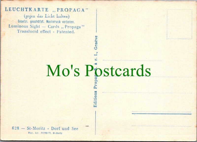 Switzerland Postcard - St Moritz - See Und Bad - Engadin Valley   Ref.RR14849