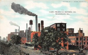 J24/ Waukegan Illinois Postcard c1910 Corn Products Refining Co Oil  182