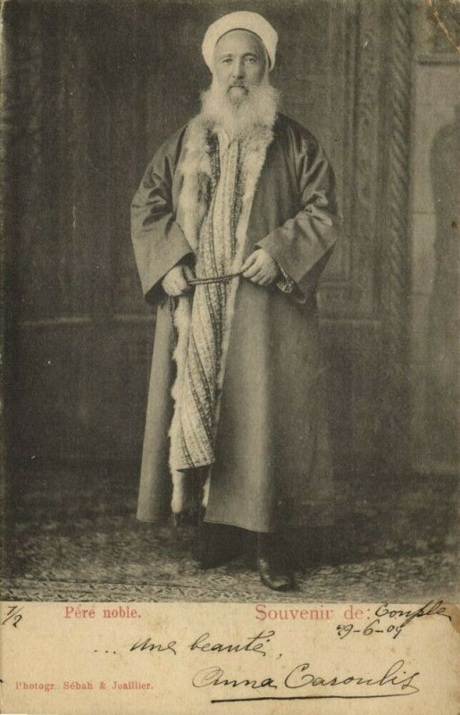 turkey, CONSTANTINOPLE, Père Noble Priest (1904) Phot. Sébah & Joailler Postcard