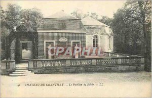 Old Postcard Chateau de Chantilly Pavilion Sylvie