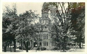 Court House Pittsfield Illinois 1954 RPPC Photo Postcard 12626