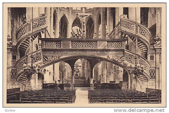 St-Etienne du Mont Church (Interior), Paris, France, 1900-1910s