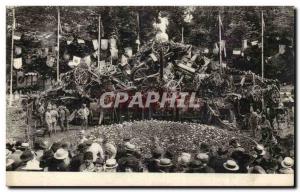 Old Postcard Militaria Canon overthrown during celebrations of the victory in...
