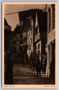 Chicago 1933 Century Of Progress~Belgian Village Street Scene~Vintage Postcard