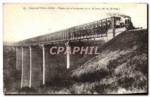 Old Postcard Line Vire Caen Viaduct De La Souleuvre Train