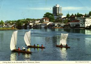 liberia, MONROVIA, Fishing Boats on the Mesurado River (1978) Stamps