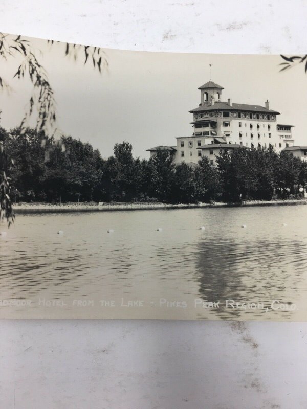 Broadsmoor Hotel Pikes Peak CO Colorado RPPC Postcard Real Photo DOPS