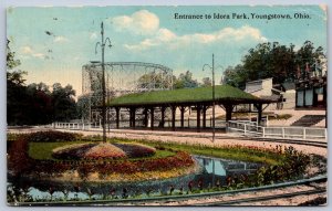K49/ Youngstown Ohio Postcard c10 Idora Amusement Park Roller Coaster 90