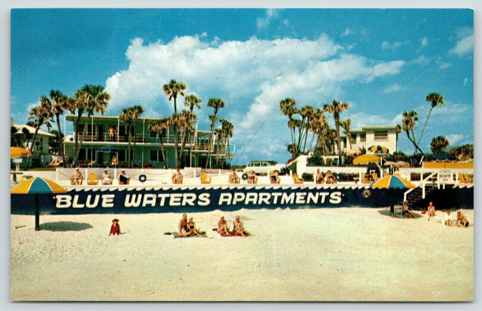Daytona Beach FloridaBlue Waters ApartmentsBeach Front1950s Station