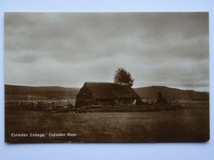 Scotland CULLODEN MOOR Culloden Cottage - Old RP Postcard