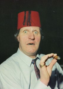 Tommy Cooper Smoking A Cigar Comic Magician Rare Postcard