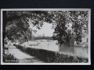 Yorkshire YORK River Ouse & Lendal Bridge c1940s RP Postcard by R.A. Postcards