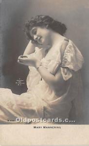 Mary Mannering Theater Actor / Actress Unused 