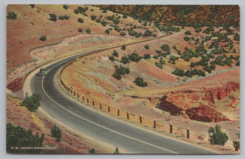 Tijeras Canyon New Mexico~Highway US 66~Sandia Mts~Vintage Postcard