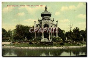 Postcard Old Band Pagoda Forest Park St. Louis