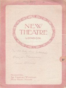 Irene Vanbrugh Seven Women JM Barrie Comedy London Theatre WW1 Programme