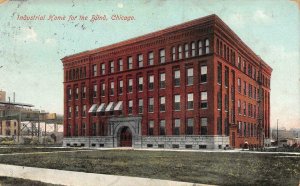 CHICAGO, Illinois IL   INDUSTRIAL HOME FOR THE BLIND   1909 Postcard