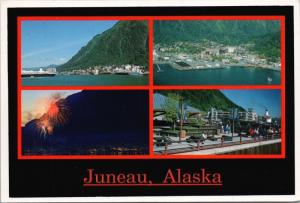 Juneau Alaska AK Multiview c1991 Vintage Alaska Joe Postcard D53