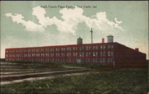 New Castle IN Krell French Piano Factory c1910 Postcard