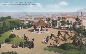 Childrens Slides Nogeyama Park Yokohama Japan Japanese Old Postcard