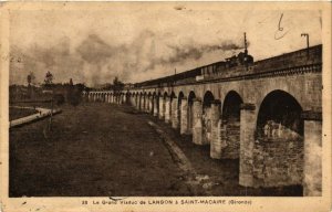 CPA LANGON St-MACAIRE-Le Grand Viaduc (336275)