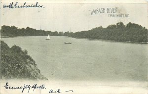 Postcard C-1905 Indian Terre Haute Wabash River Bundy undivided IN24-1555