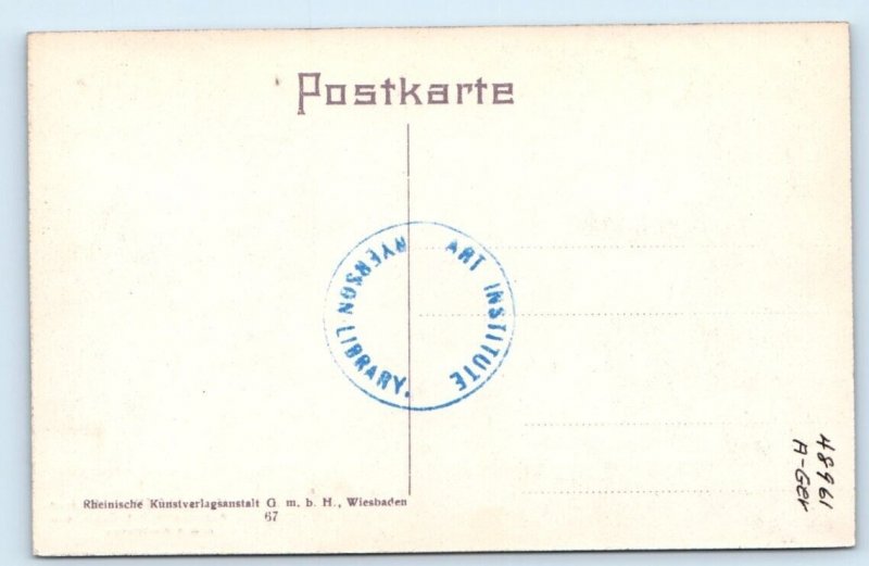 WIESBADEN Germany - Grosser Konzerstaal mit Orgel des neuen Kurhauses Postcard