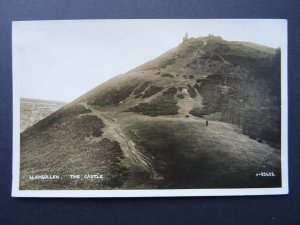 Wales LLANGOLLEN THE CASTLE - Old RP Postcard by G. Griffiths & Son