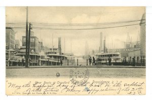 RI - Providence. River Boats at Crawford Street Bridge ca 1905