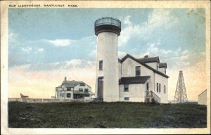 Nantucket Massachusetts MA Lighthouse Vintage Postcard