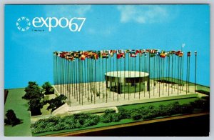 United Nations Pavilion, Expo 67 Montreal Quebec Canada, Vintage Chrome Postcard