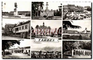 Modern Postcard Tarbes Statue Marechal Foch The station Verdun square Barrack...