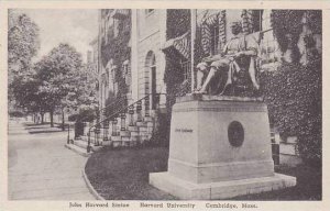 Massachusetts Cambridge John Harvard Statue Harvard University Albertype