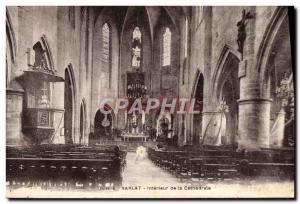 Postcard Old Sarlat Interior De La Cathedrale