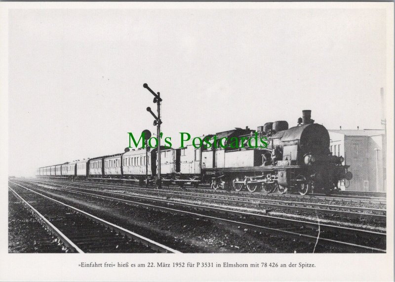 German Railway Postcard-Deutscher Zug,Lokomotive,Eisenbahn (Modern repro)RR19803