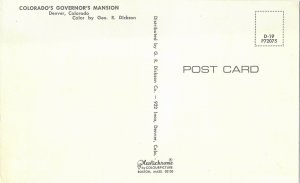 Colorado's Governor's Mansion Denver Colorado