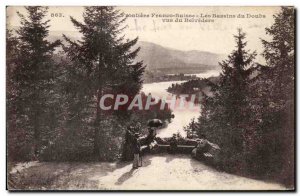 Old Postcard Frontiere Franco Suisse Basins of Doubs seen from the Belvedere