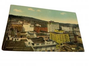 Postcard Early Birdseye View of Business Section in Portland, OR.   P4