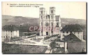 Old Postcard Dauphine St Laurent du Pont L Church Around the Great Charterhouse