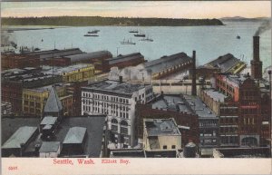 Postcard Elliott Bay Seattle WA