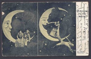 Ca 1907 SO CAROLINA MAN IN MOON W/COUPLE LAUGHING