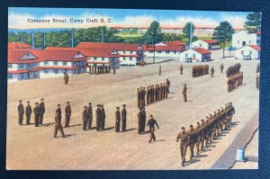 Mint USA Color Picture Postcard Company street Camp Croft SC